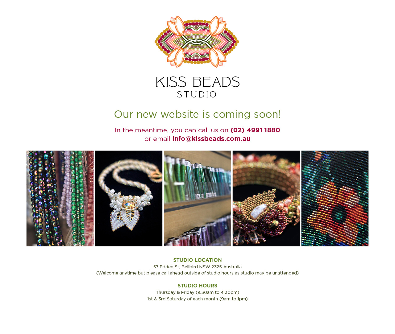 Kiss Beads Landing Page